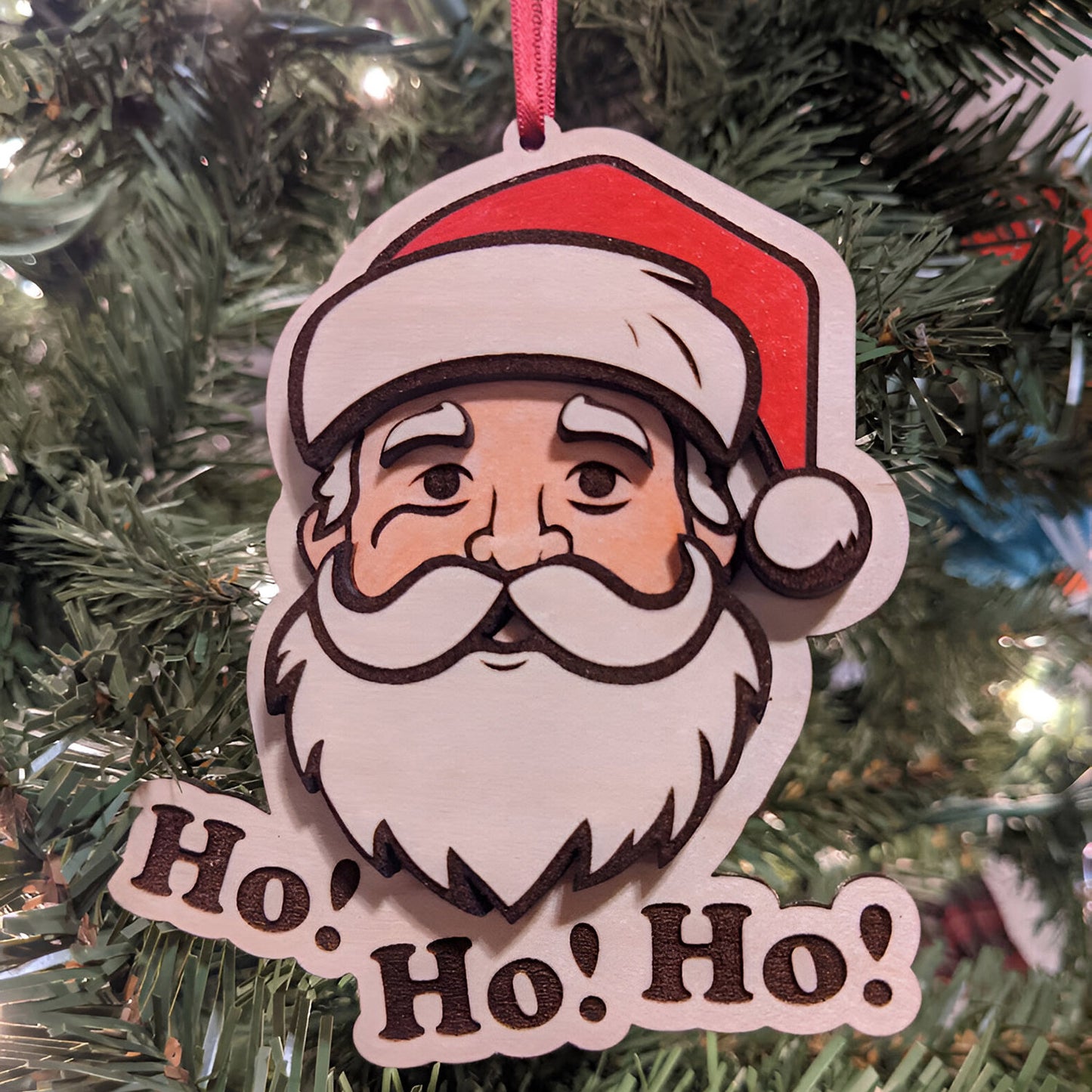 Jolly Santa 3D Christmas Ornament