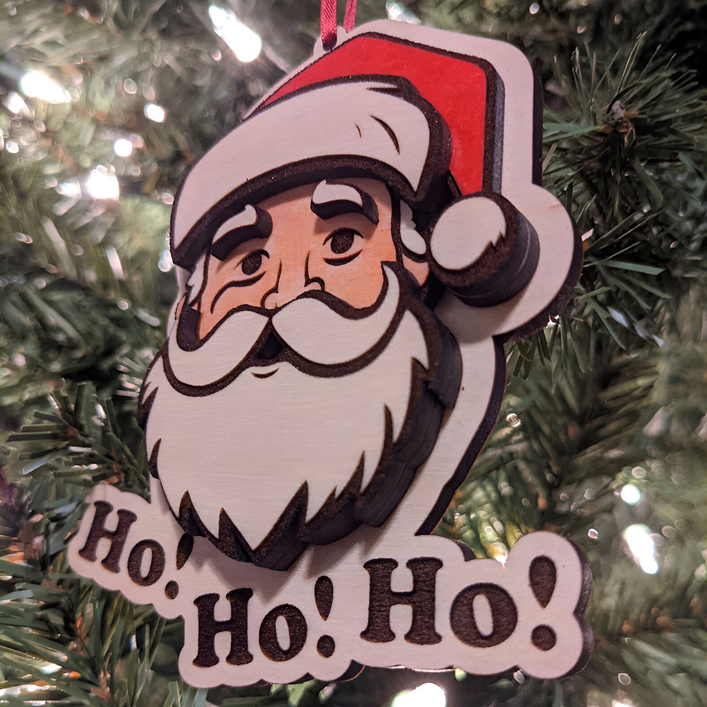 Jolly Santa 3D Christmas Ornament