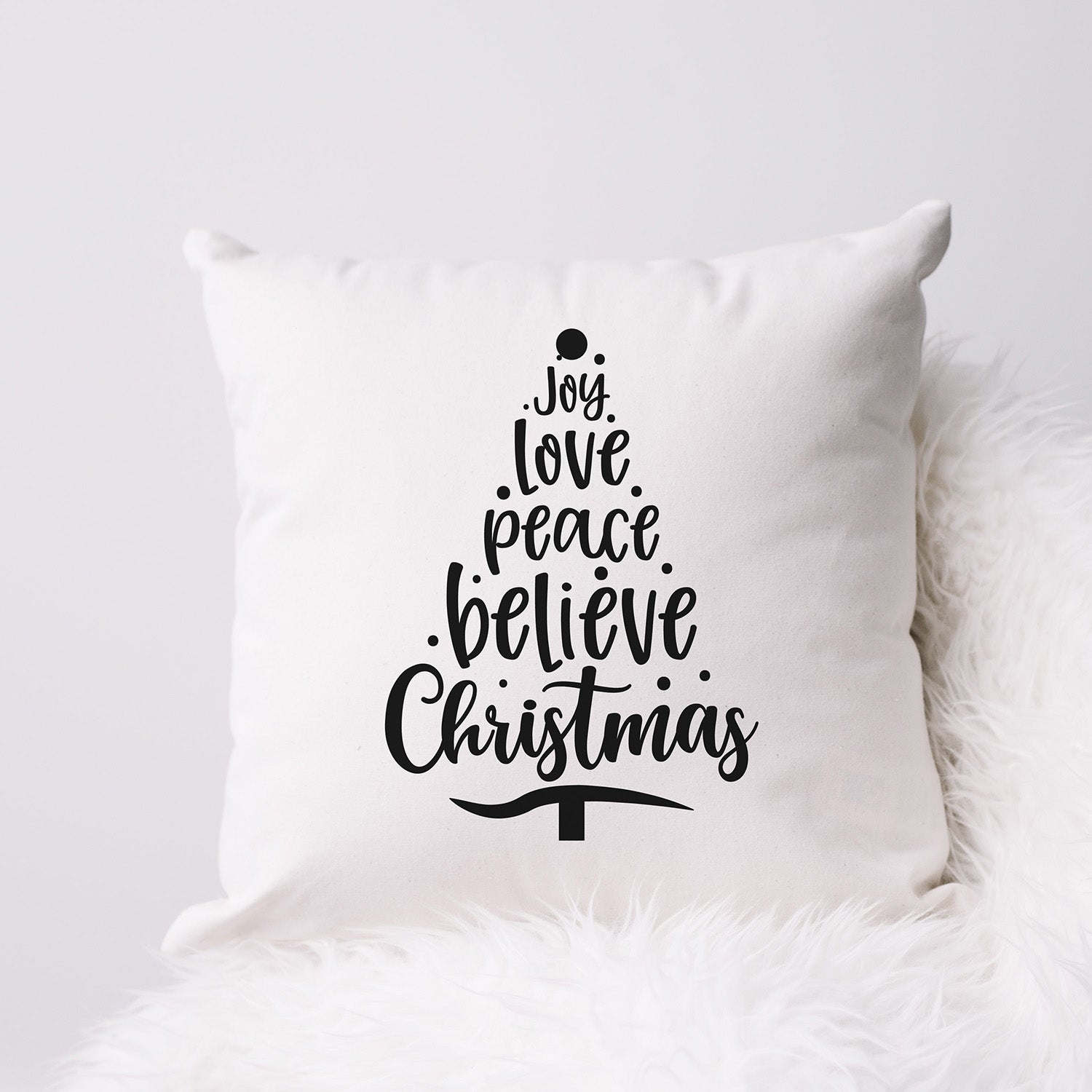 Believe sales christmas pillow