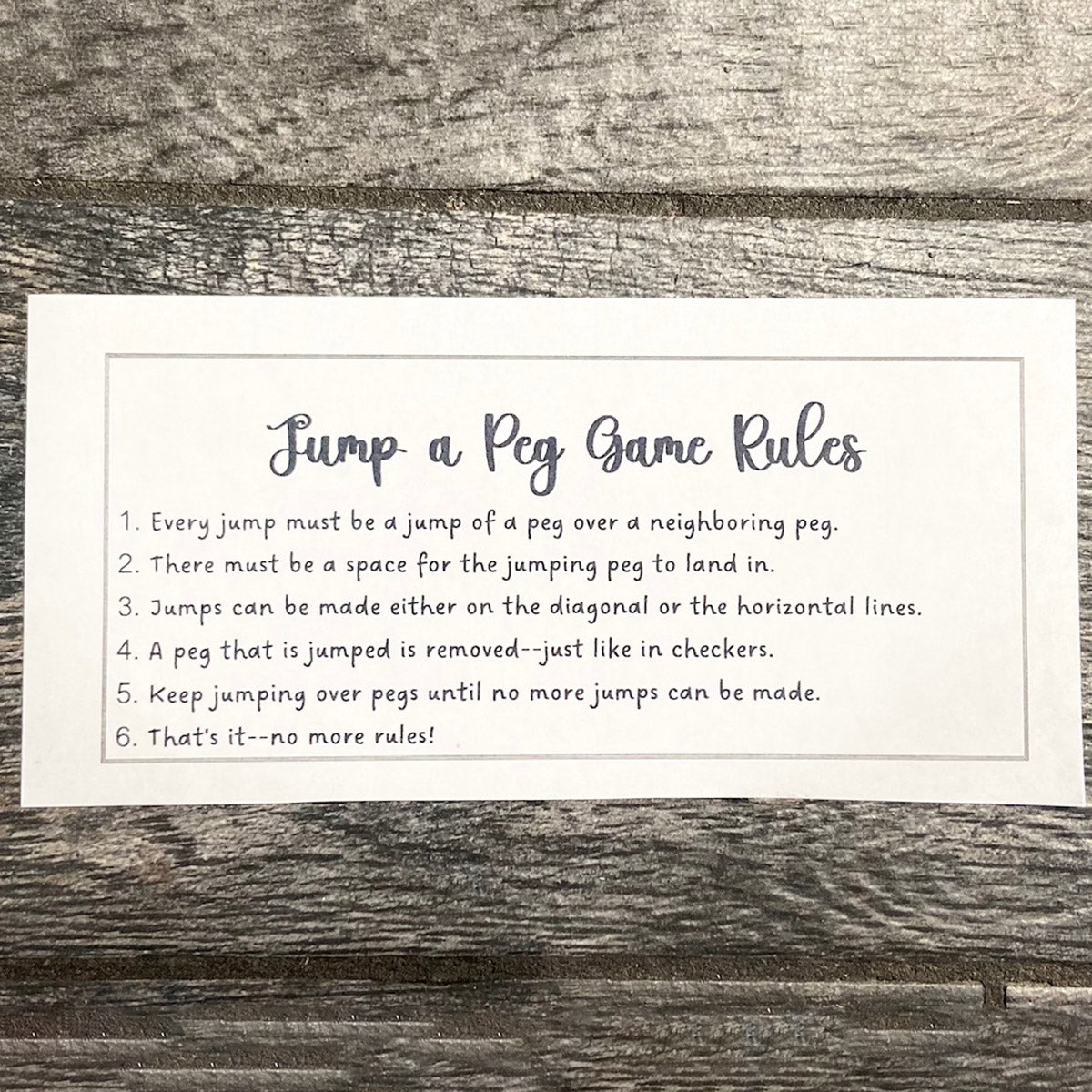 Jump a Peg Game "Jumping Hearts" Valentine's Game