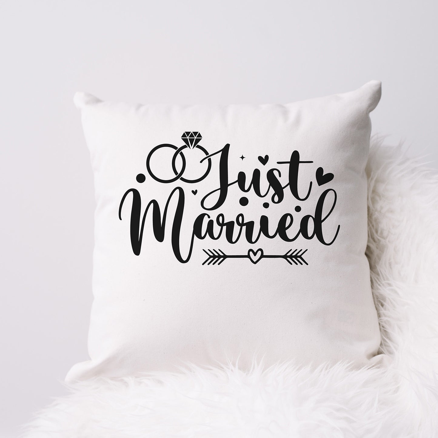 "Just Married" Graphic
