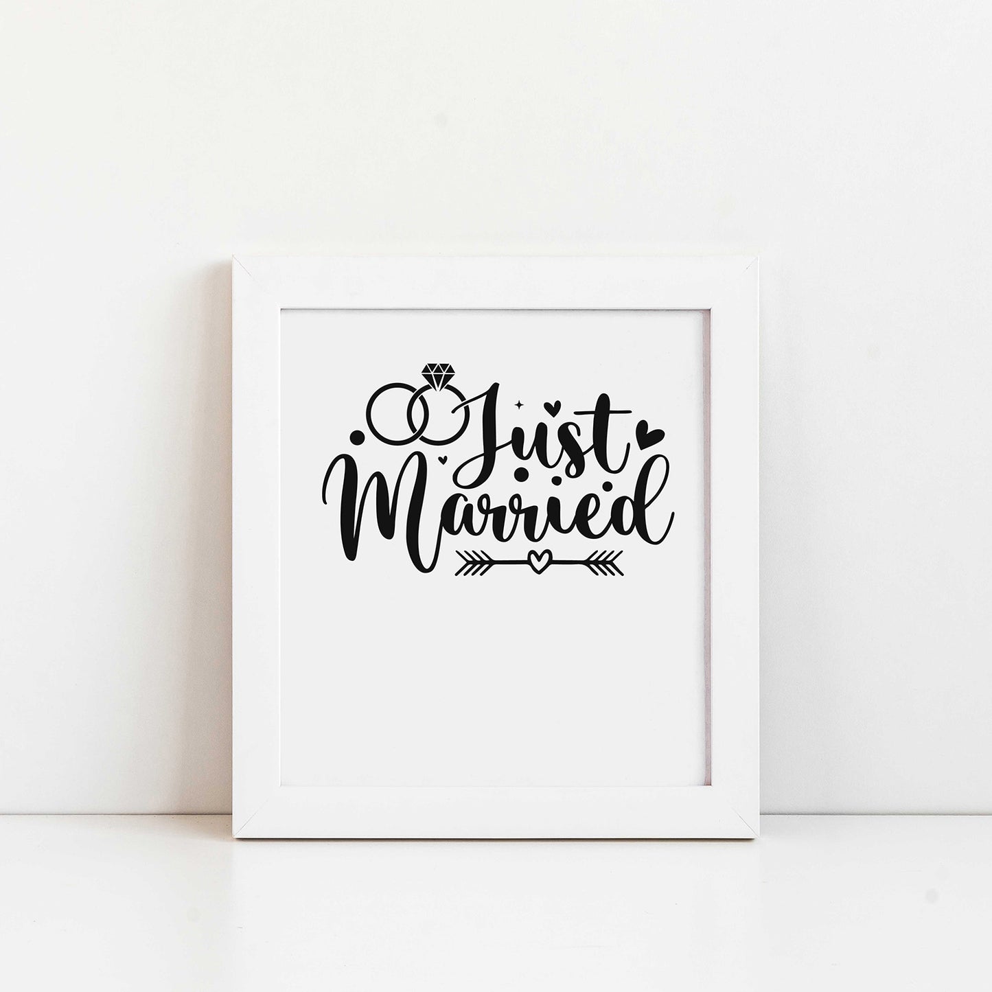 "Just Married" Graphic - Glowforge