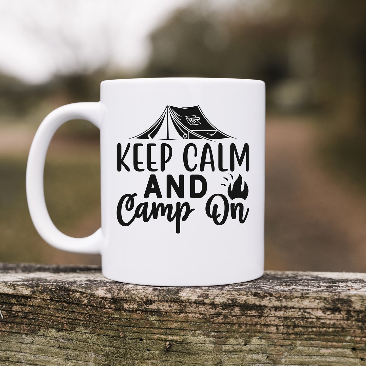 "Keep Calm And Camp On" Graphic