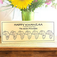 Kwanzaa Sign Plaque