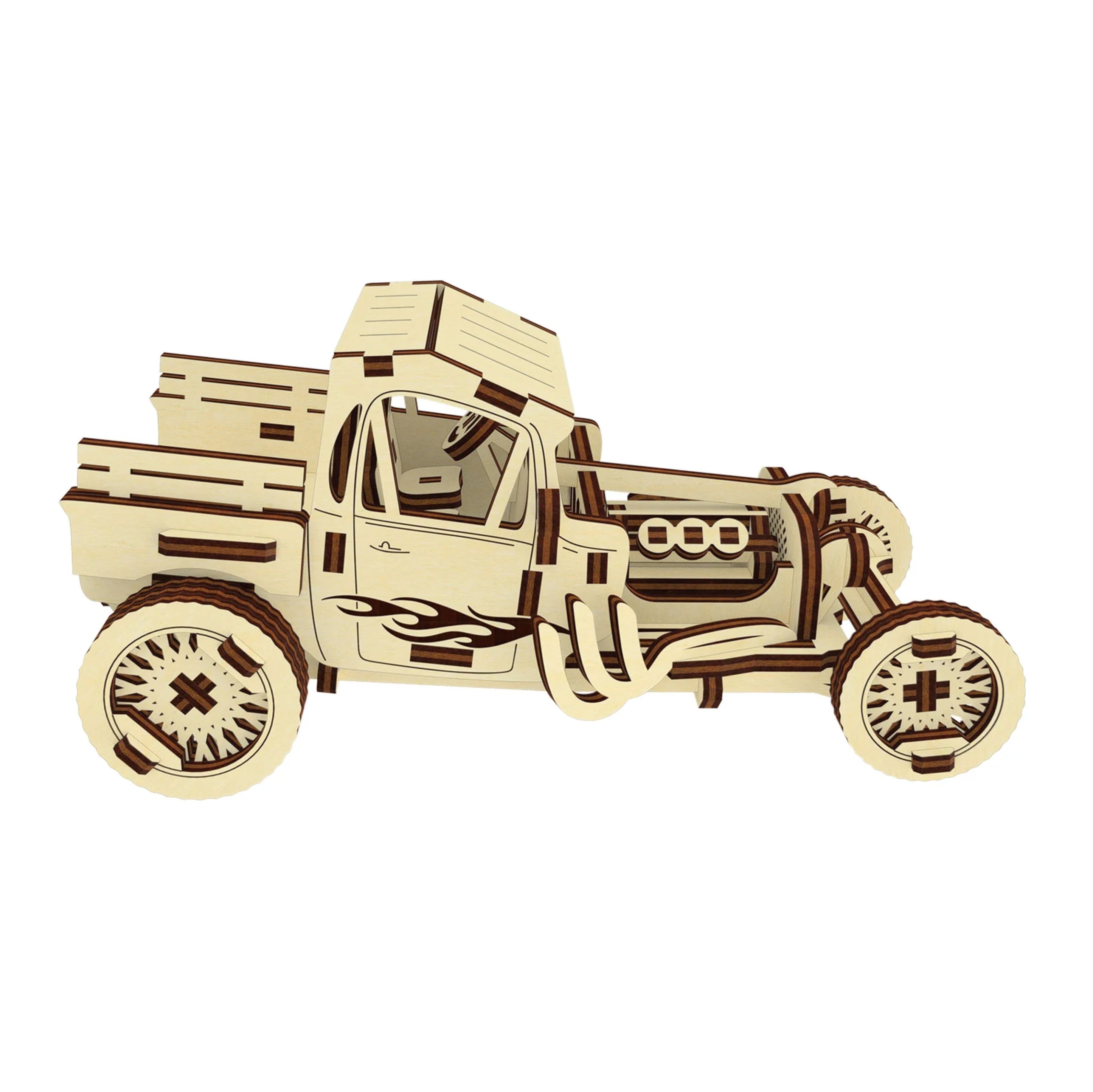 Hot rod (3D puzzle) Medium Draftboard (1/8") Shop