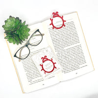 Lady Bug-Shaped Bookmark with Card Backer - Paperclip - Snack Bag Closure