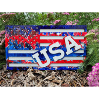Layered Patriotic Home Decor - "USA Flag"