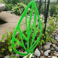 Leaf Trellis with Veins - Acrylic Plant Support