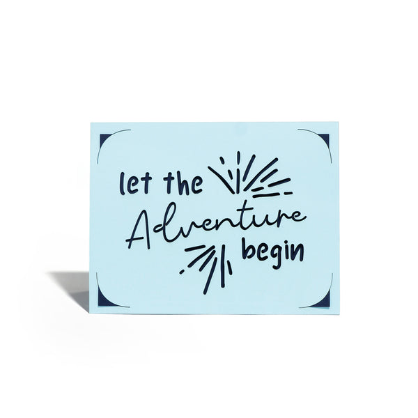 Let the Adventure Begin Greeting Card – Glowforge Shop