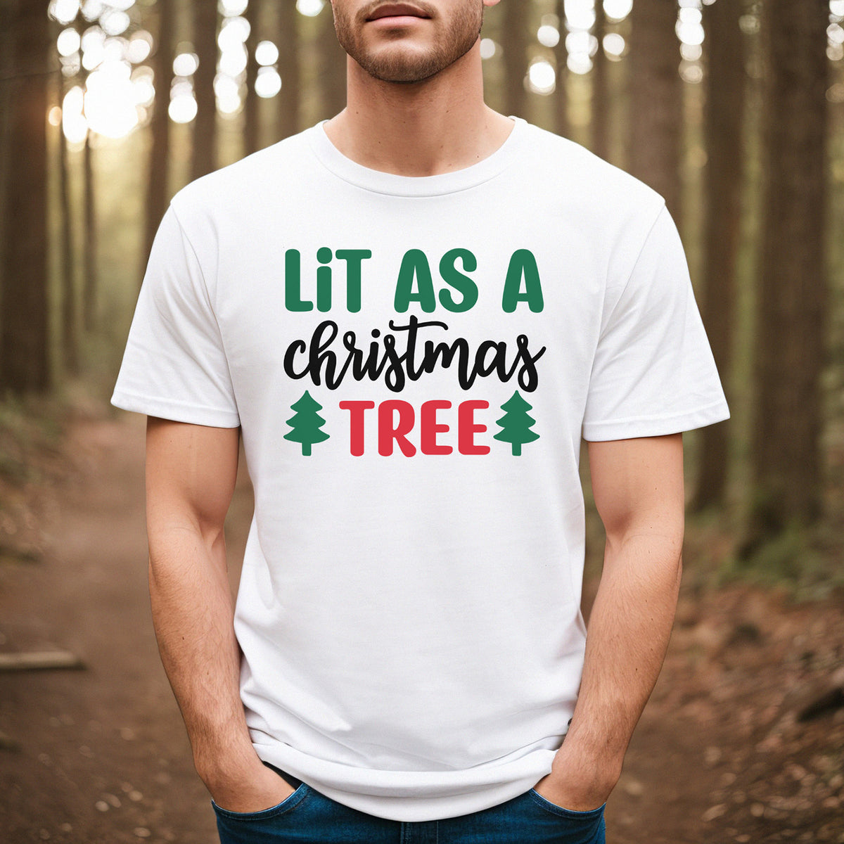 "Lit As A Christmas Tree" Graphic - Glowforge