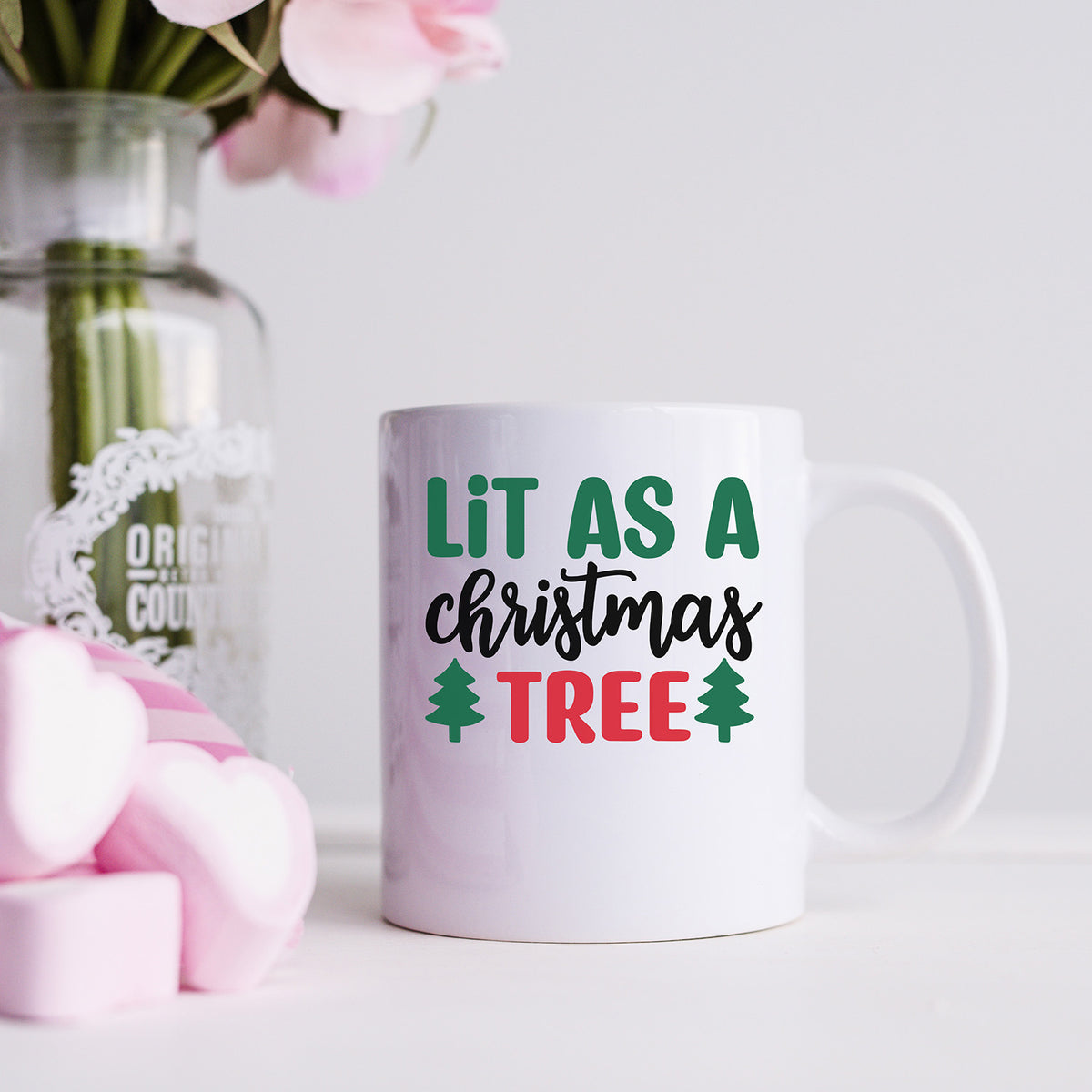 "Lit As A Christmas Tree" Graphic - Glowforge