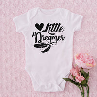 "Little Dreamer" With Heart and Feathers Graphic