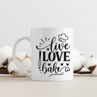 "Live Love Bake" Graphic