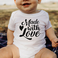 "Made With Love" With Heart Graphic