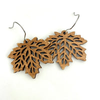 Maple Leaf Cutout Earrings