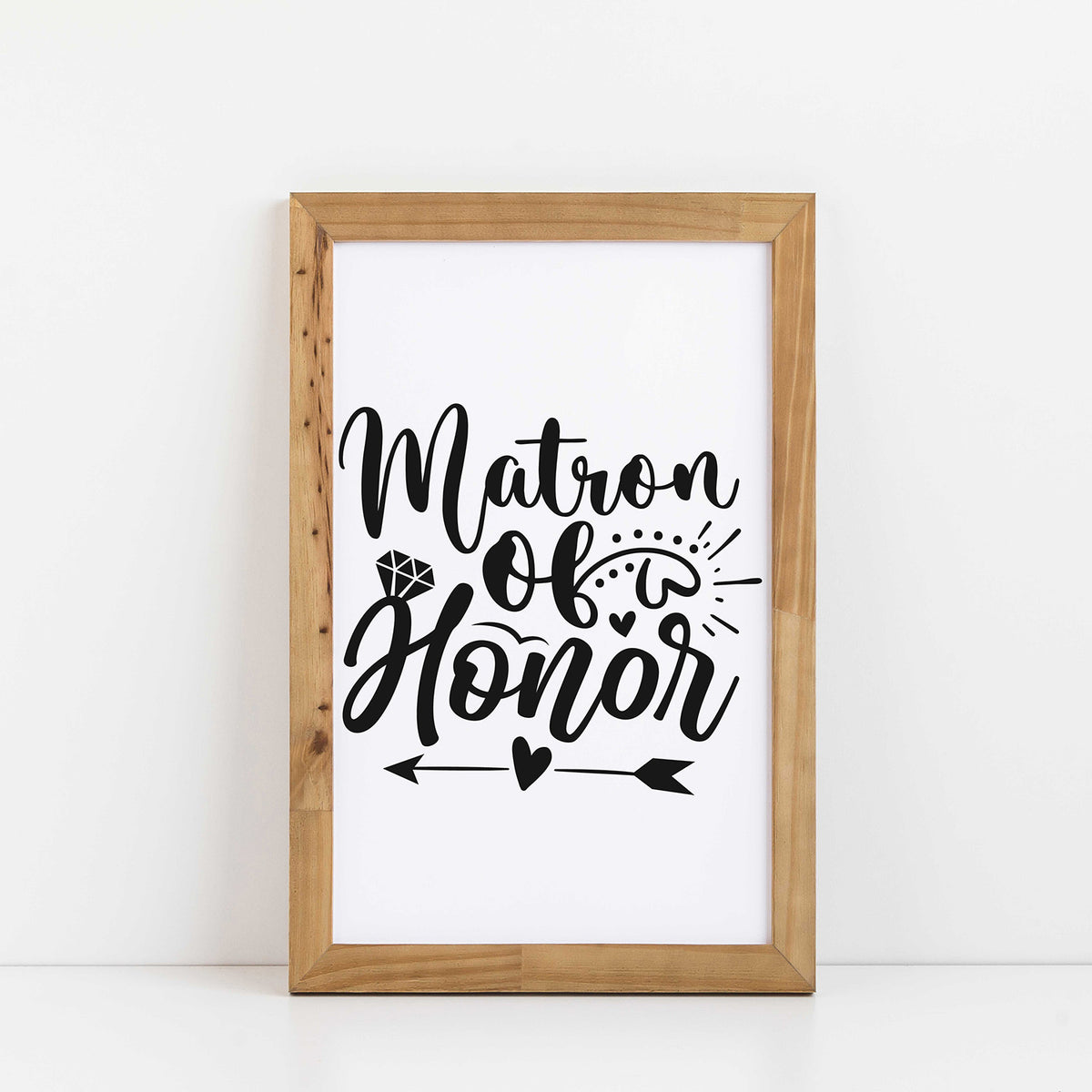 "Matron Of Honor" Graphic - Glowforge