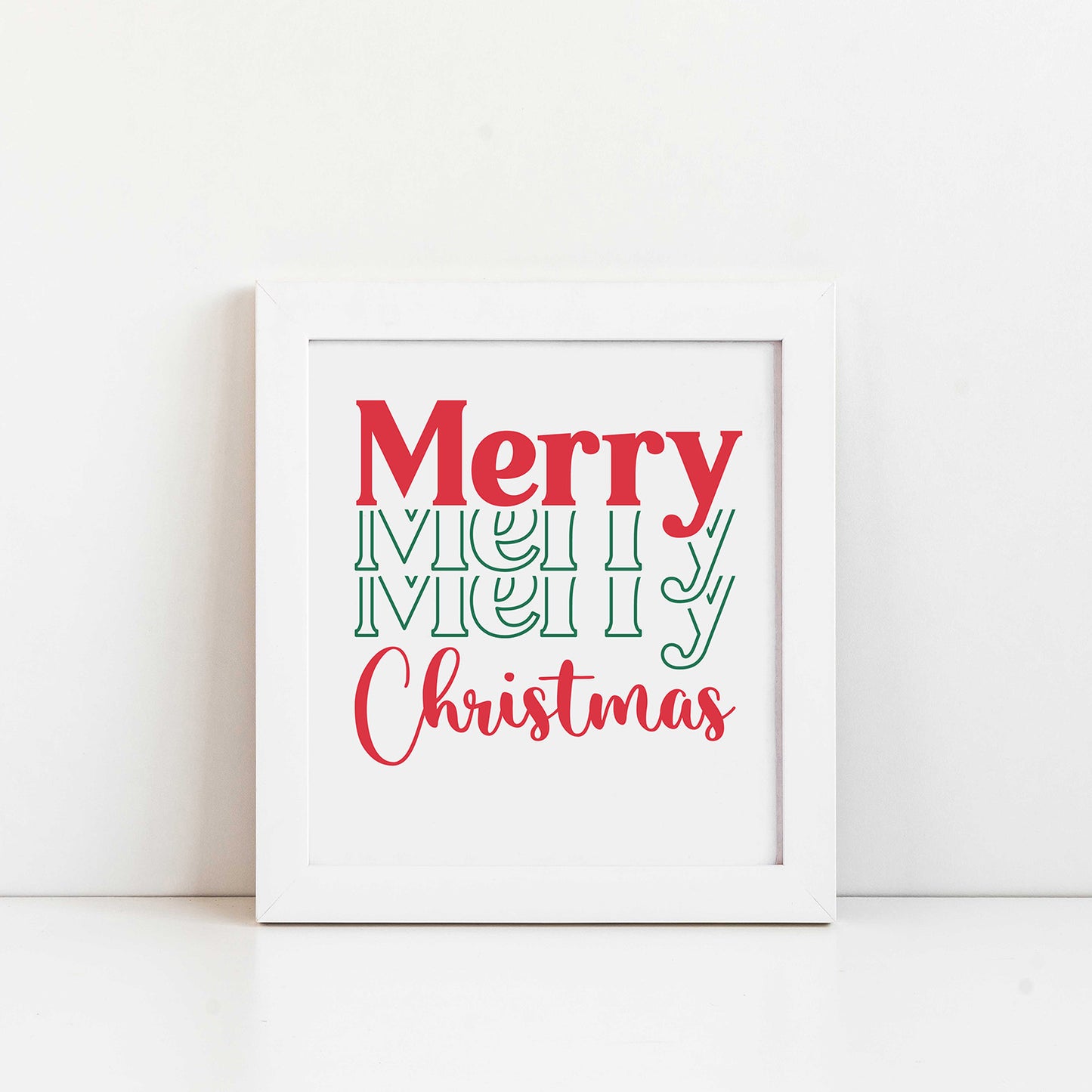 "Merry Merry Merry Christmas" Graphic