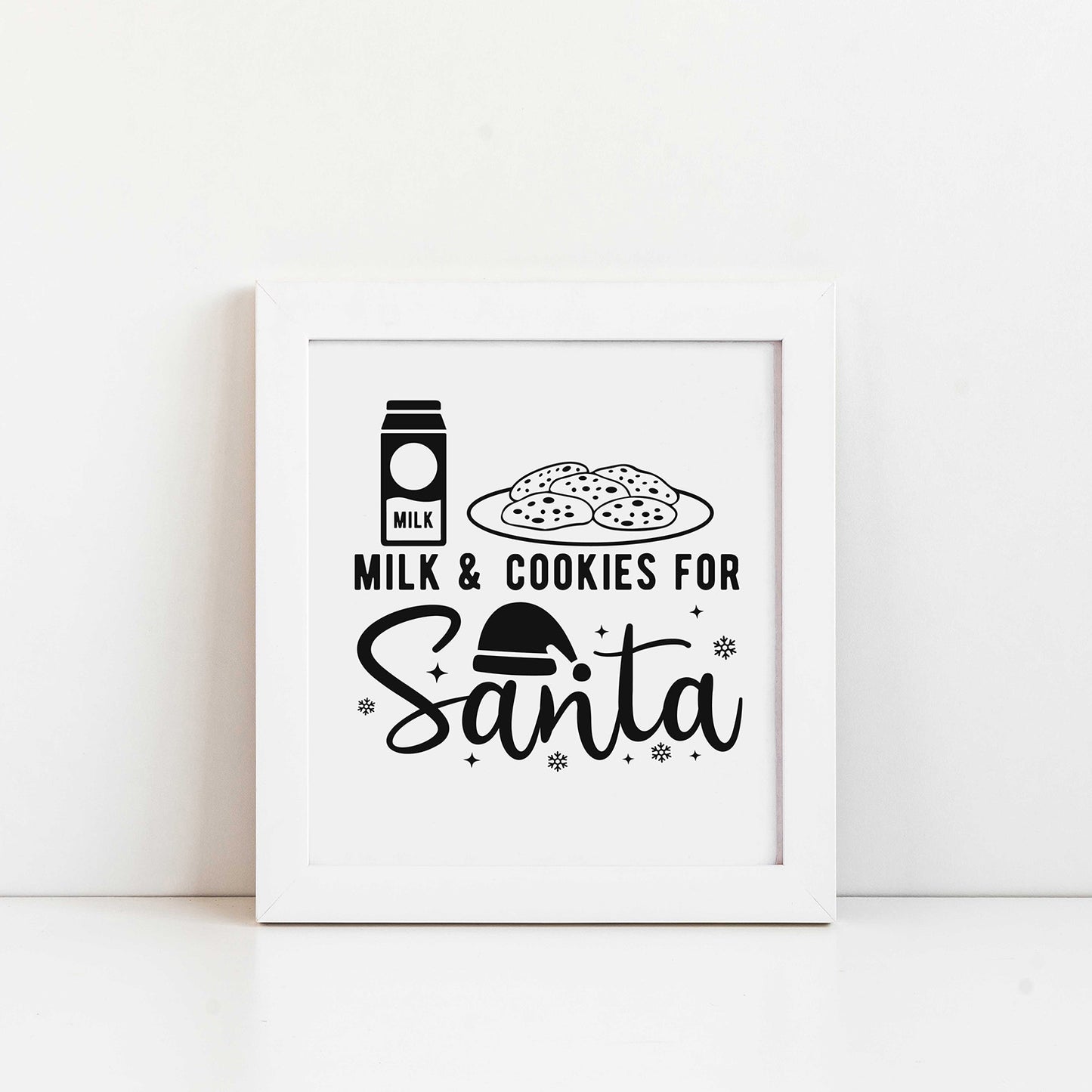 "Milk & Cookies For Santa" Graphic