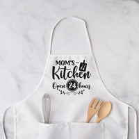 "Mom's Kitchen Open 24 Hours" Graphic