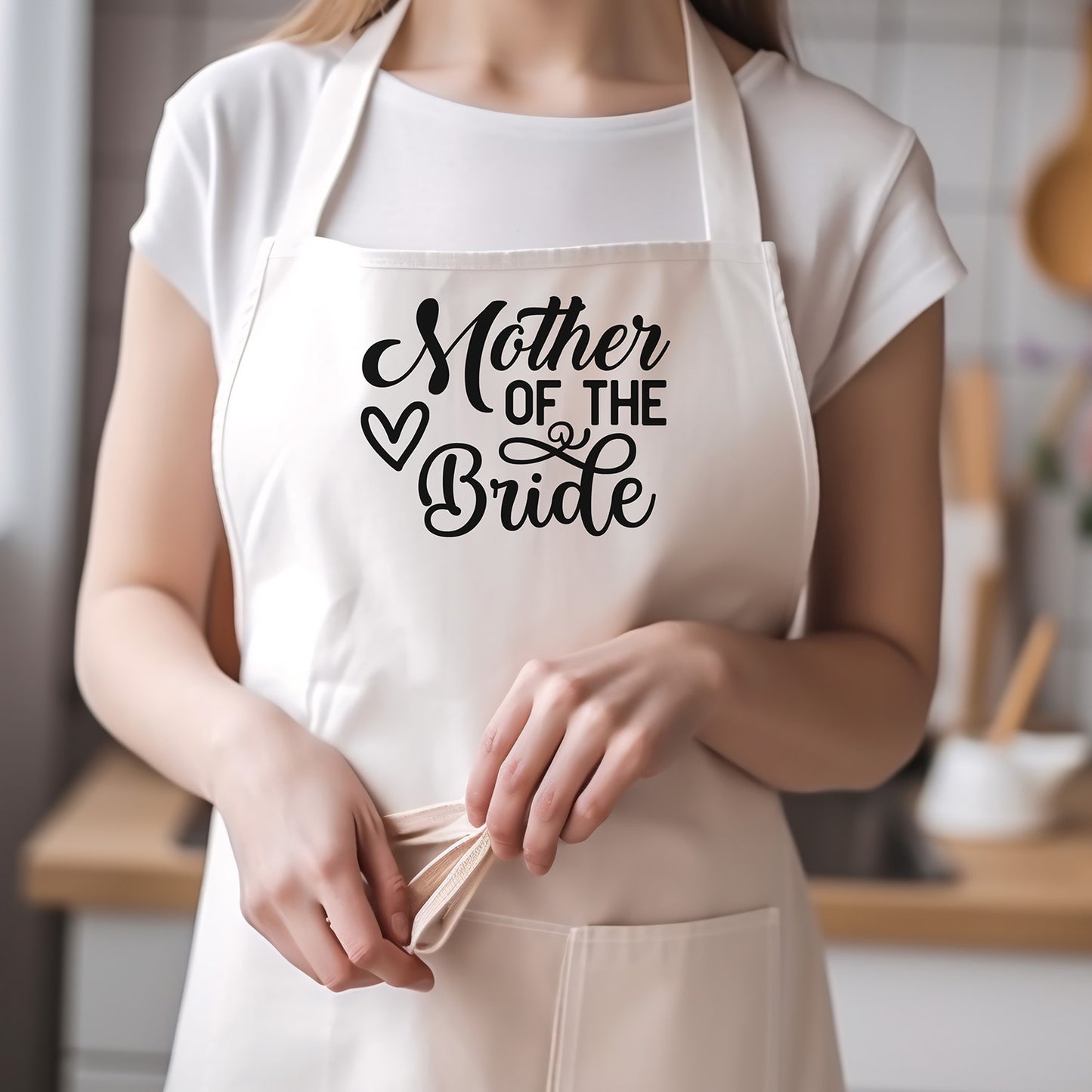 "Mother Of The Bride" With Heart Graphic