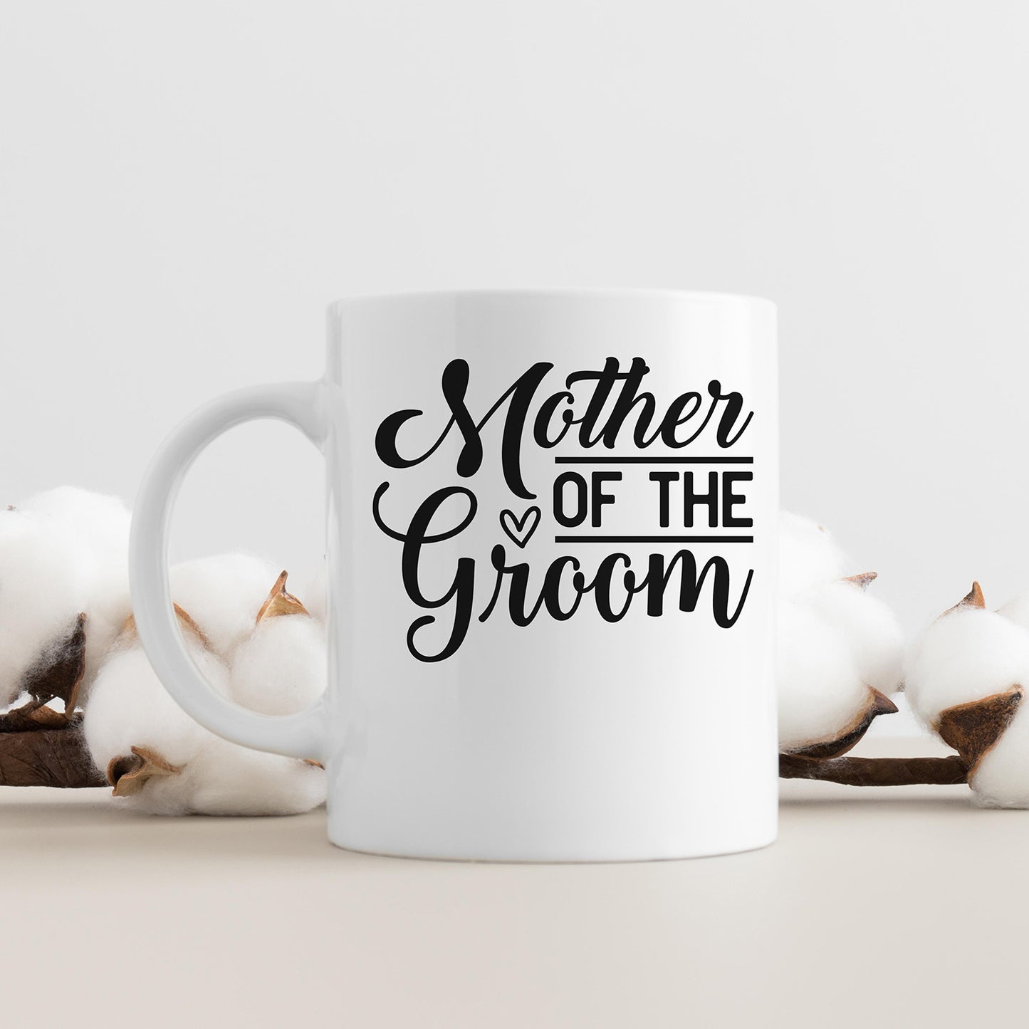 "Mother Of The Groom" With Heart Graphic