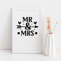 "Mr & Mrs" Graphic