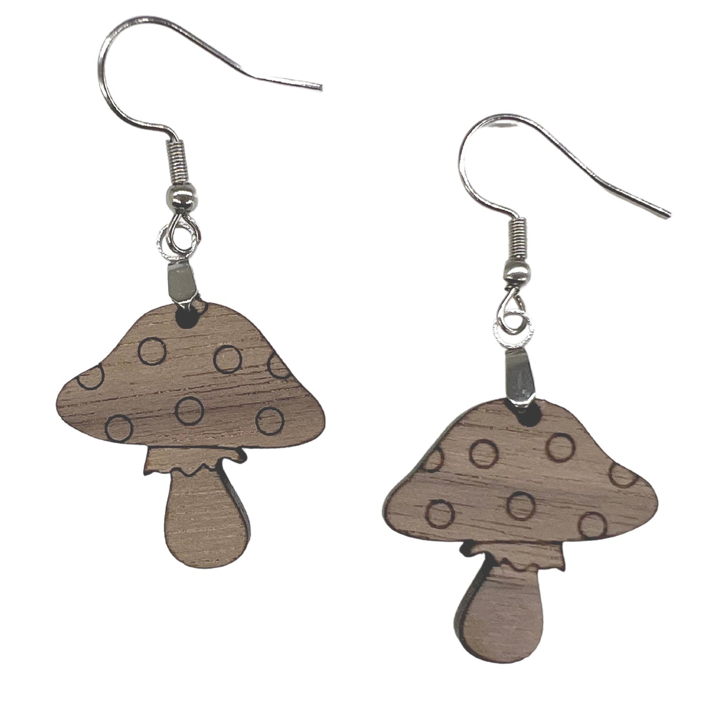 Mushroom Earrings - Cute Small Dangle Earrings