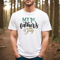 "My 1st Father's Day" With Mustache Graphic