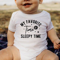 "My Favorite Time Is Sleepy Time" Graphic