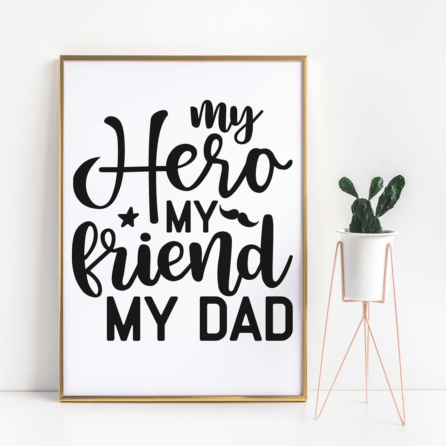 "My Hero My Friend My Dad" Graphic