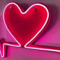 Neon Heartbeat Sign - Heartbeat Wall Decor