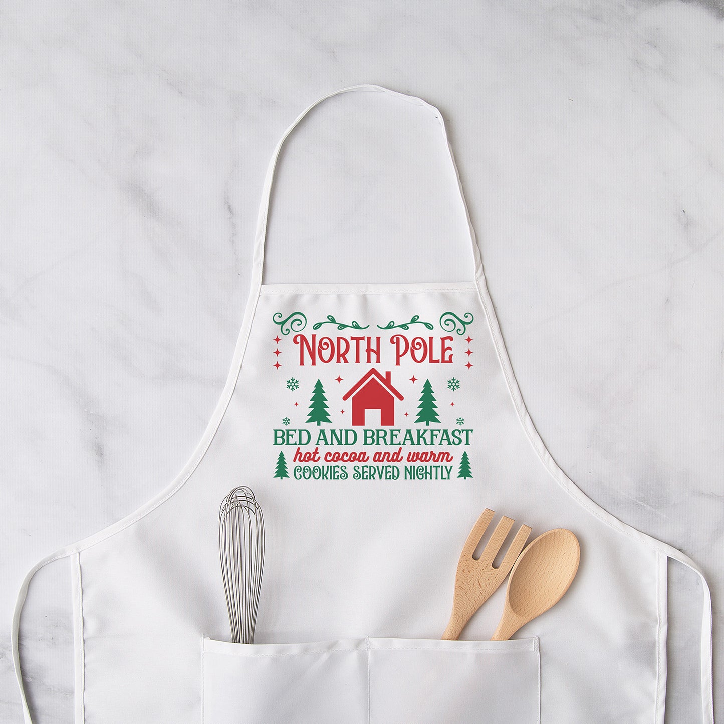 "North Pole Bed And Breakfast Hot Cocoa and Warm Cookies Served Nightly" Graphic