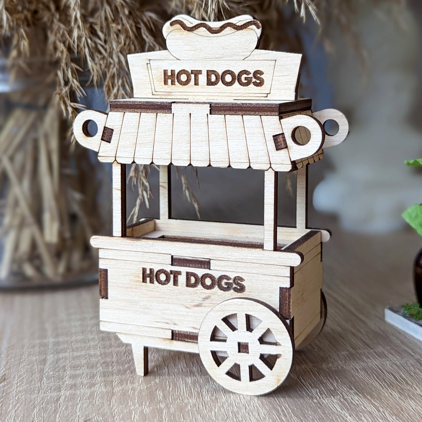 Miniature Hot Dog Cart Ornament