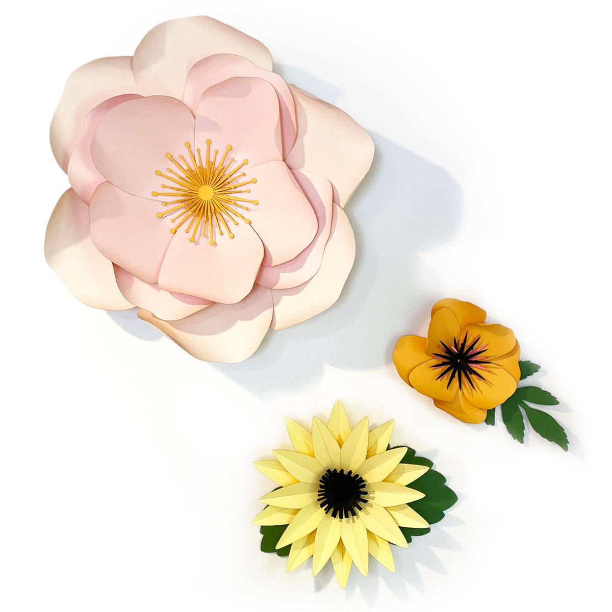 Paper Sunflower Decoration - Paper Flower Craft – Glowforge Shop