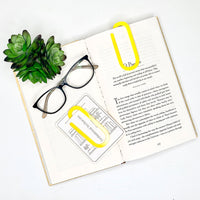 Paperclip Bookmark with Card Backer - Paperclip - Snack Bag Closure