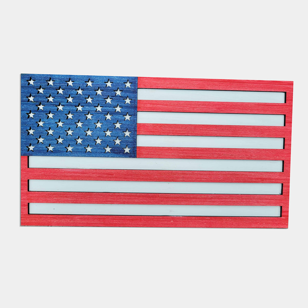 Flag Line Decocation Patriotic Layered American Flag Decoration – Glowforge Shop