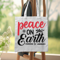 "Peace On Earth" With Poinsettia Graphic