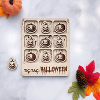 Personalizable Adult Halloween Tic Tac Toe Game - Spooky Tic Tac Toe for Grown-Ups