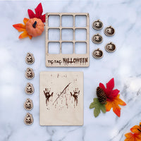Personalizable Adult Halloween Tic Tac Toe Game - Spooky Tic Tac Toe for Grown-Ups