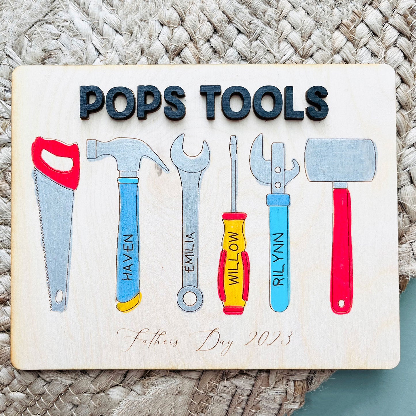 Personalizable Father's Day Tool Plaque - Father's Day Sign