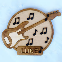 Personalizable Guitar Sign for the Music Lover