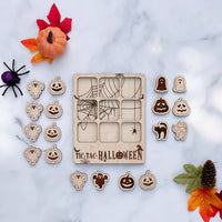 Personalizable Halloween Tic Tac Toe Game for Kids - Ghostly Tic Tac Toe for Children