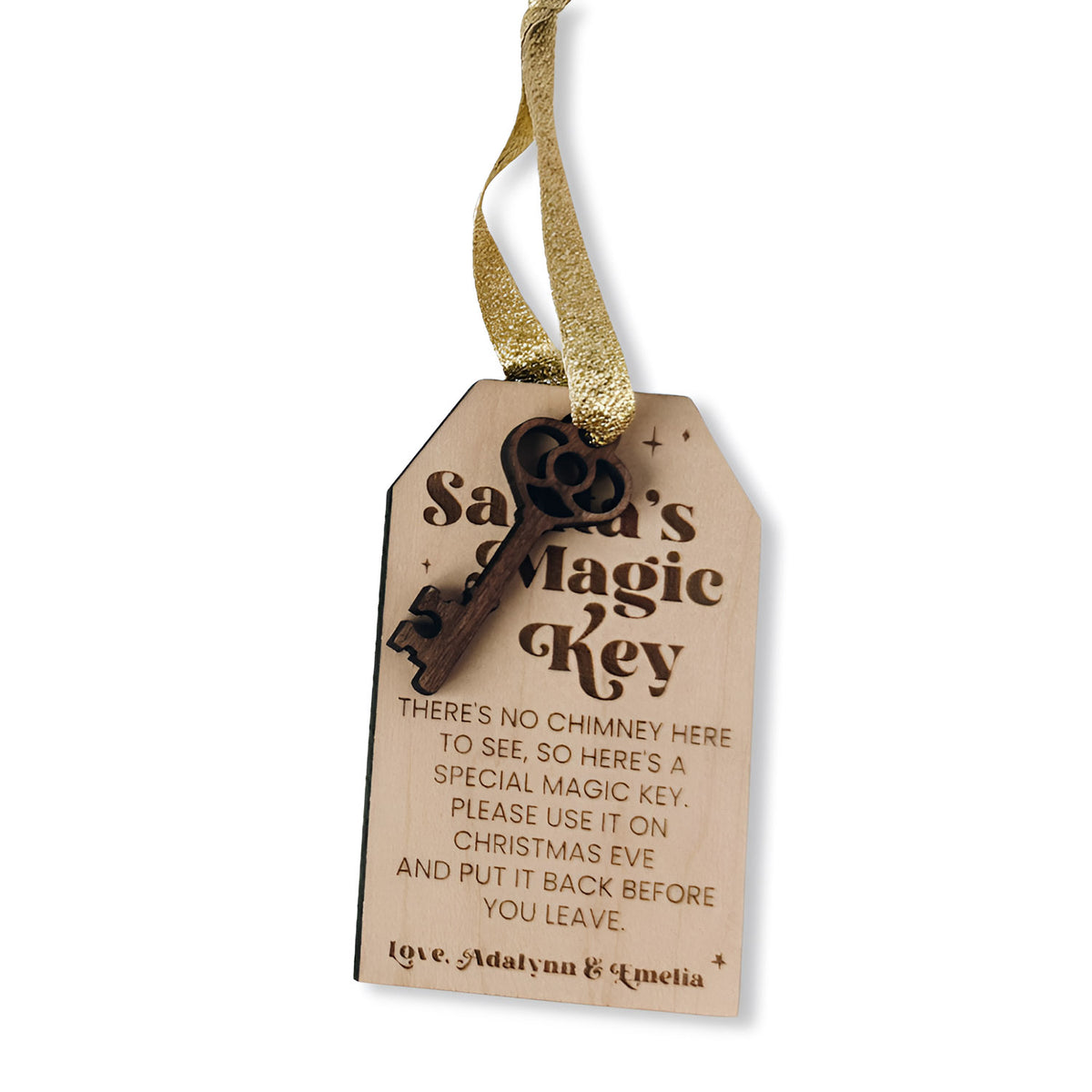 Personalizable Santa's Magic Key Tag # 2 – Glowforge Shop