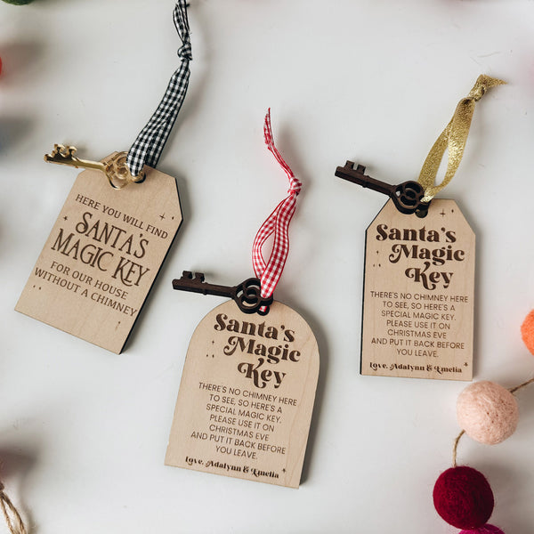 Magical Key Label Personalizable Santa's Magic Key Tag # 3 – Glowforge Shop