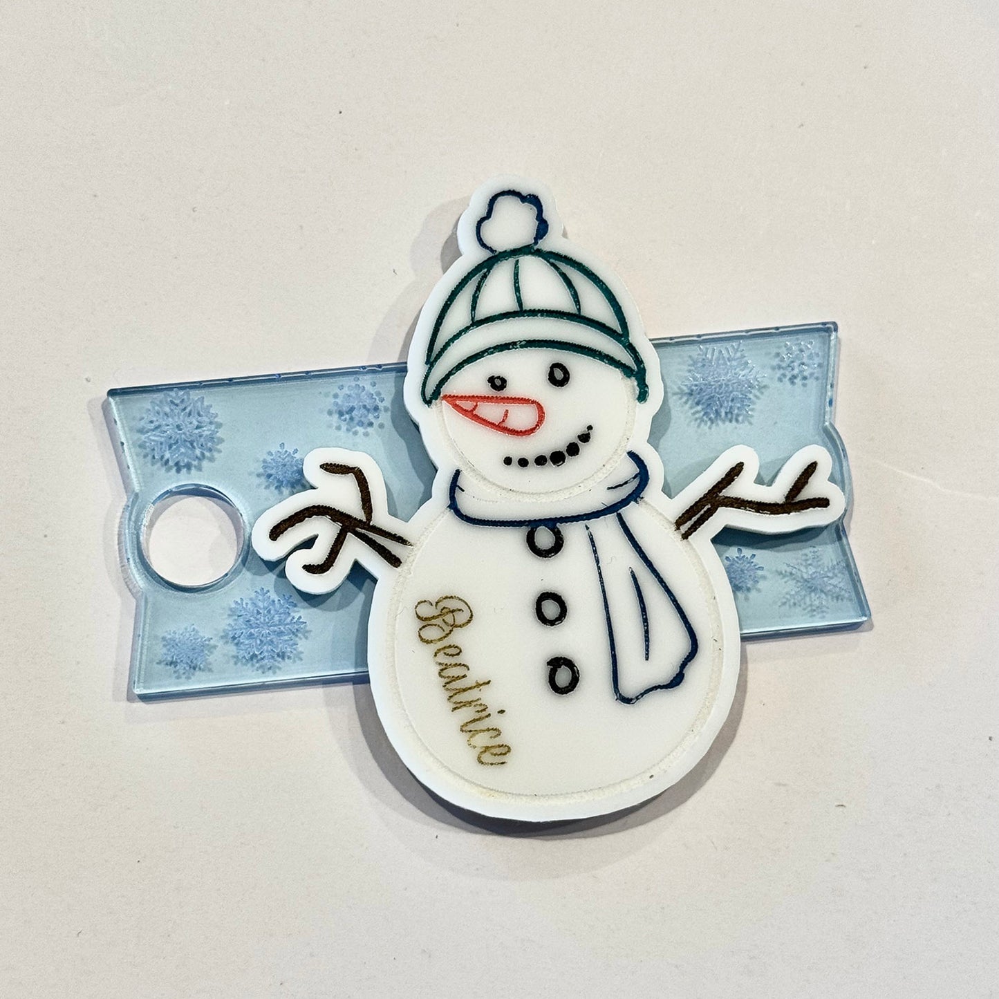Snowflake Stanley Tag, Winter Stanley, Stanley Holiday, Stanley