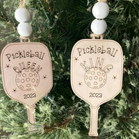 Personalizable Trendy Pickleball Queen Car Charm or Ornament