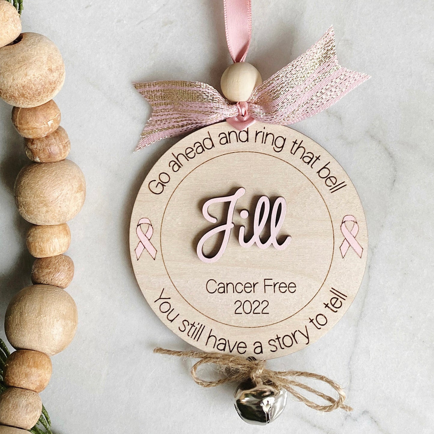 Personalized Cancer-Free Ornament - Cancer Bell Ornament