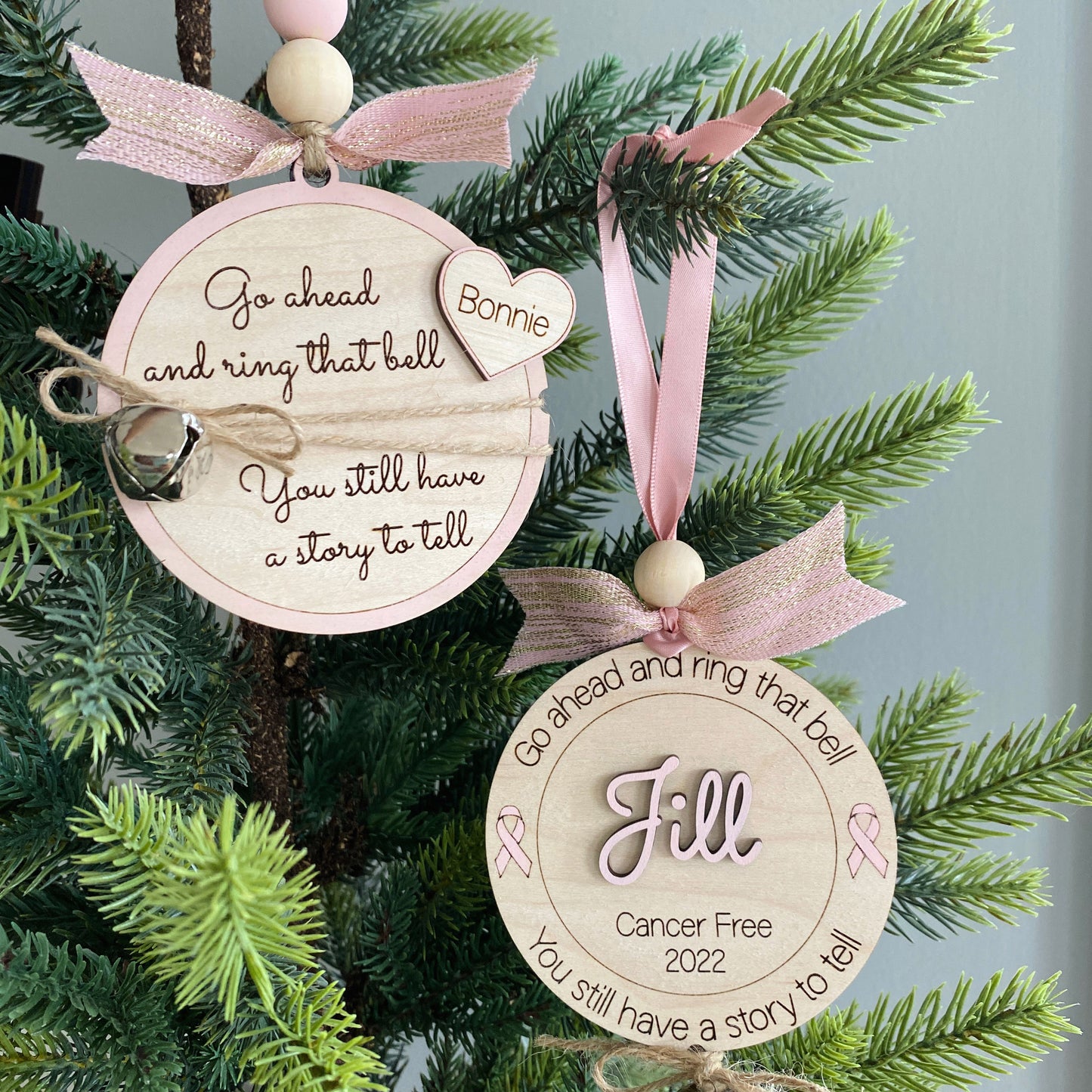 Personalized Cancer-Free Ornament - Cancer Bell Ornament