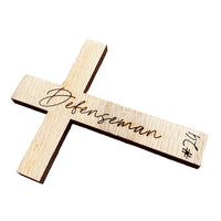 Personalized Hockey Player Cross - Wooden Cross Sports Decor