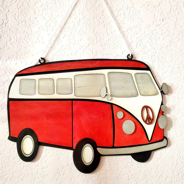 Personalized Retro Bus Hanging Sign – Glowforge Shop